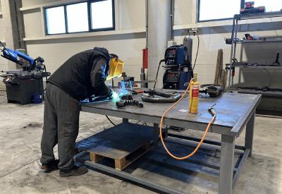 Radovi u toku u bravarskoj radionici